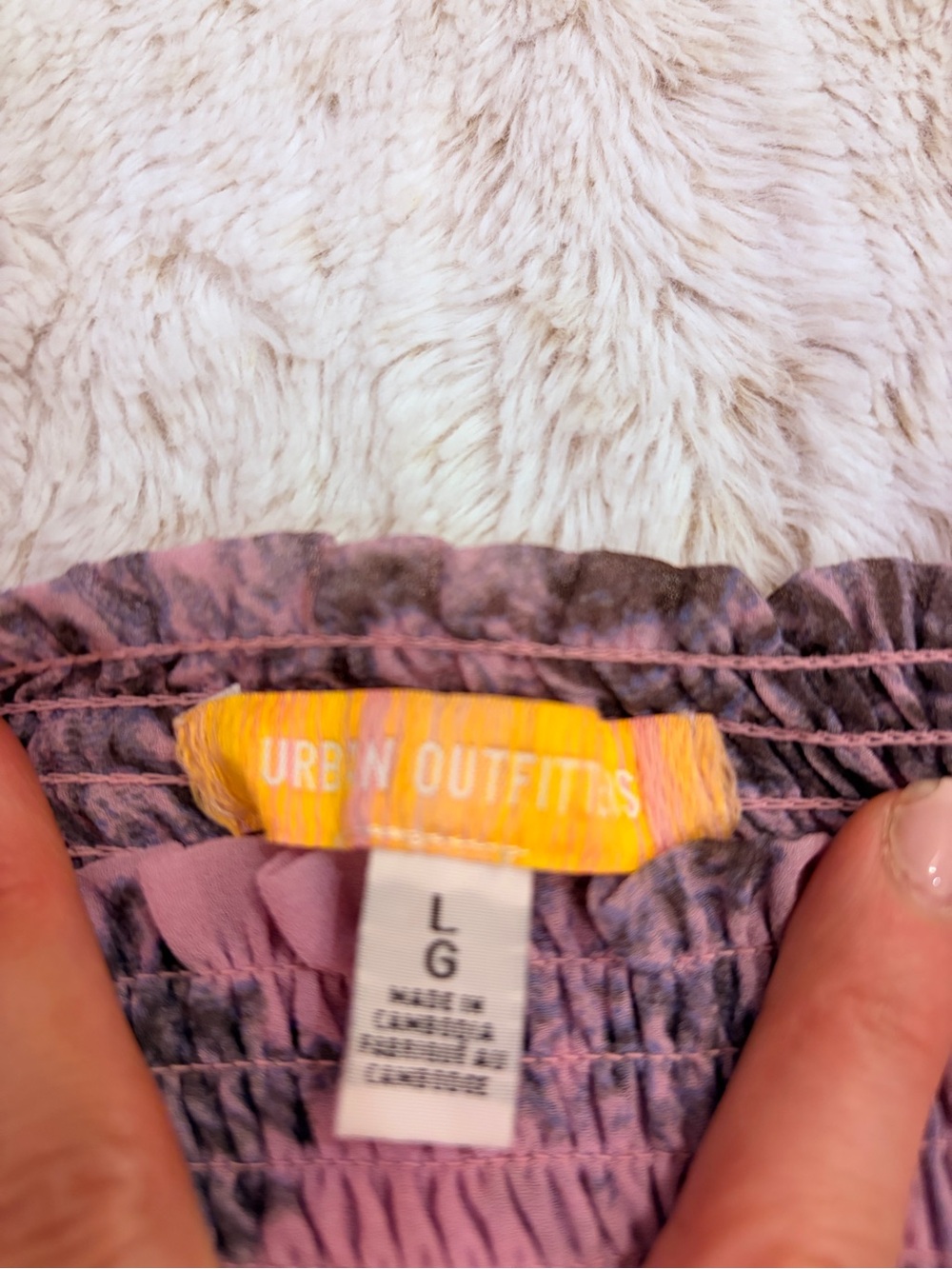 💜 Urban Outfitters Ciara Lilac Toile Ruffle Mini Skirt Y2K Fairycore Coquette - Picture 4 of 10